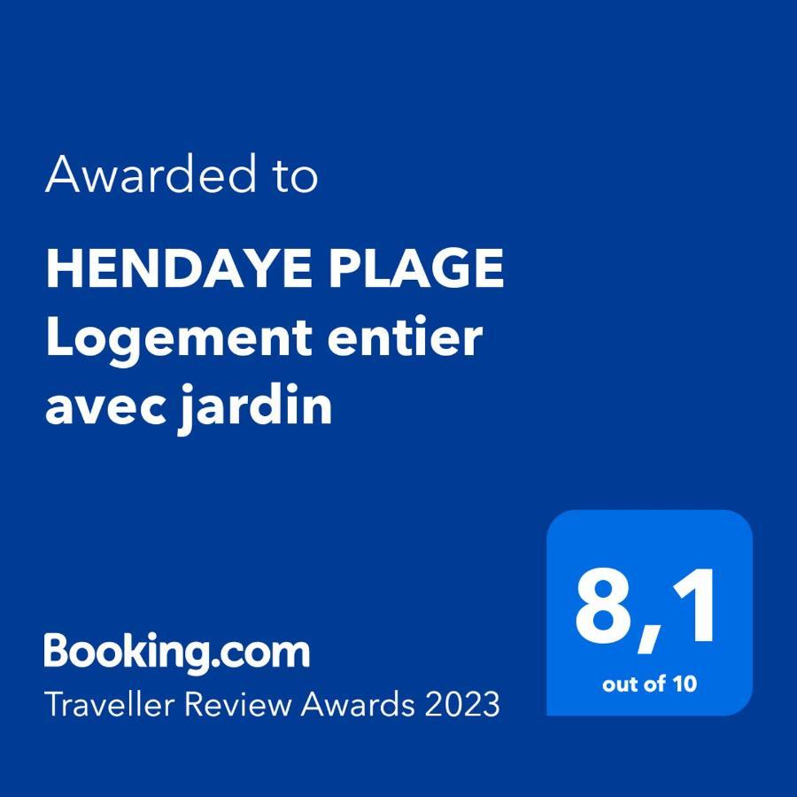 Hendaye Plage Logement Entier Avec Jardinアパートメント エクステリア 写真